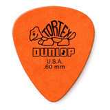 Palheta Dunlop Tortex Laranja 0,60mm Pacote Com 6