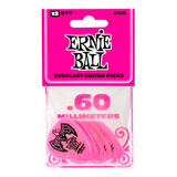 Palheta Ernie Ball Everlast 0.60mm Pink Pct C/12 P09179 Cor Rosa Tamanho 0,60mm