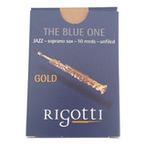 Palheta Rigotti Gold Jazz Sax Soprano Nº 1,5 Medium 1 1/2 Un
