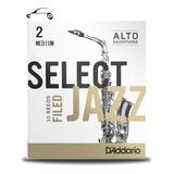Palheta Sax Alto Select Jazz Filed Rico By Daddario 2m Cx10