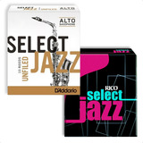 Palheta Select Jazz Rico D'addario Sax Alto 1 Unidade