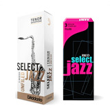 Palheta Select Jazz Rico Sax Tenor