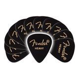 Palhetas Fender® Heavy Black 198-0351-906 (pcte