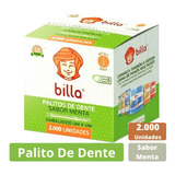 Palito De Dente Interdentais Embalado Menta