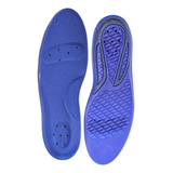 Palmilha Anti Impacto Esporão Memory Foam + Gel Chantal Cor Azul Tamanho Da Palmilha 39 A 45 - Masculino