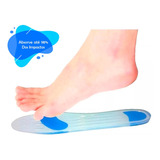 Palmilha Ortopédica De Silicone Gel Metatarso Ponto Azul Par Tamanho Da Palmilha 36-37