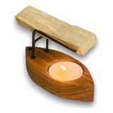 Palo Santo Incensário + 1 Vela + Lasca De Palo Santo