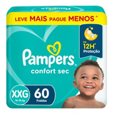 Pampers Confort Sec Fraldas Descartáveis 60