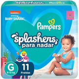 Pampers Fraldas Splashers 11 Unidades Tamanho M-g