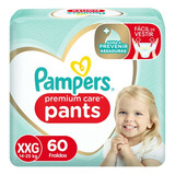 Pampers Premium Care Pants Xxg Fralda Com 60 Unidades Sem Gênero