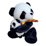 Panda De Pelúcia Com Filhote E