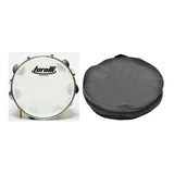 Pandeiro 10 Corpo Abs Branco Pele Nylon Torelli + Capa