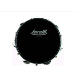 Pandeiro 10 Torelli Corpo Abs Preto Pele Nylon + Chave Loja