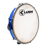 Pandeiro Azul Luen 10 Polegadas Pele Leitosa Pagode Samba