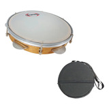 Pandeiro Contemporânea 10'' Madeira Light 82lt Com Capa