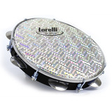 Pandeiro Injetado 10 Pele Hologrfica Torelli Tp 308 Preto