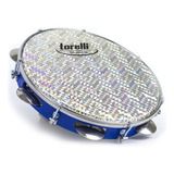 Pandeiro Injetado 10 Pele Holográfica Torelli Tp 308 Azul