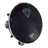 Pandeiro Profissional 10 Pele Holográfica Diamante Corpo Abs