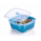 Panela Arroz Legumes A Vapor Com Cesta P/ Microondas 3lts Qd