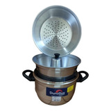 Panela Banho Maria 3x1 Legumes No Vapor Cuscuz Pudim Quindão