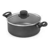 Panela Caçarola Antiaderente Grande Preta 7 Litros Nº30