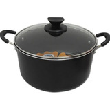 Panela Caçarola Nº26 Grande Antiaderente Preto Dona Chefa