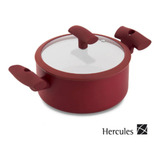 Panela Caçarola Vermelha Antiaderente Indução 24 Cm 4,5 L Cor Vermelho