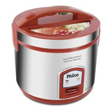 Panela De Arroz Eletrica Philco Ph10 Visor Glass Verm. 110v