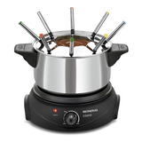 Panela De Fondue Elétrica Mondial Le Gourmet Fd02 Aço Inox