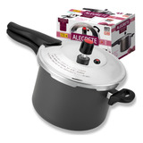 Panela De Pressão 4,5l Fechamento Externo Cinza Teflon Grand