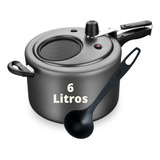 Panela De Pressão 6 Litros Grande Com Visor Vidro Mta Cores