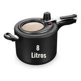 Panela De Pressão 7 Litros Grande Com Visor De Vidro 2 Cores