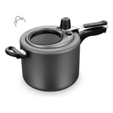 Panela De Pressao Com Visor De Vidro Mta 3 Cores 4,5 Litros 