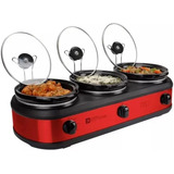 Panela Elétrica Triplo Buffet 3 Cubas C/ 2,4 L Inox- 110 V