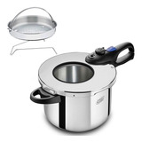 Panela Mta Profissional Pressão Inox 6 Litros Indução Visor