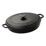Panela Paella 30 Cm Com Tampa De Ferro Fundido