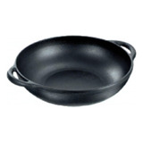 Panela Parmegiana De Ferro Fundido 20cm Cor Preto