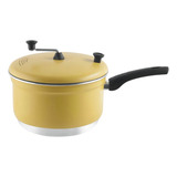 Panela Pipoqueira Com Tampa De Aluminio Frigimax Faz Pipoca Doce Sal Cor Amarelo