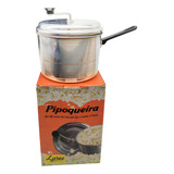 Panela Pipoqueira De Manivela Aluminio 5 Litros Cor Prateado