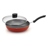 Panela Wok Top Quality 30 C/om Tampa De Vidro E Cabo