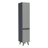 Paneleiro 40 Cm 2 Portas Cinza Nice Madesa