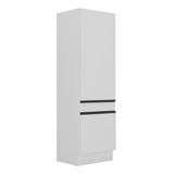 Paneleiro Com Rodapé 2 Portas Veneza Branco/preto