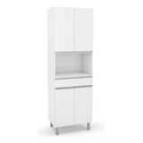 Paneleiro Duplo Nicho Para Micro-ondas Top Class Branco