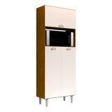 Paneleiro Para Microondas 2 Portas Com 3 Prateleiras Cozinha