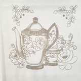 Pano De Copa Riscado 100% Algodão 72cm X 45cm - Estilotex