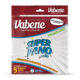 Pano Multiuso Super Pano 30x30 Vabene C/ 5 Unidades Cor Branco