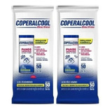 Pano Umedecido Coperalcool Bacfree Kit C/ 2 - 50 Lenços Cada