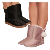 Pantufa Bota Adulto Feminina Antiderrapante Quentinha 