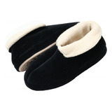 Pantufa Bota Feminina Em Plush Com Unifloc - Puff