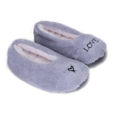 Pantufa Sapato Feminina Antiderrapante Adulto Inverno 